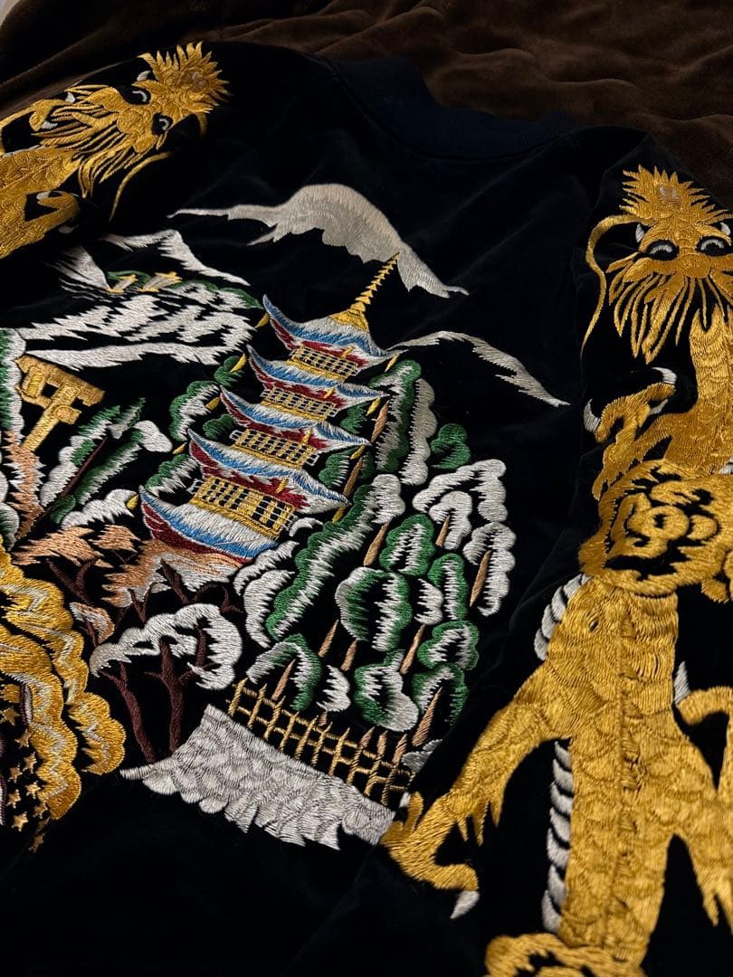 ２面用 別珍 Warehouse 龍富士 日本限定 スカジャン vintage