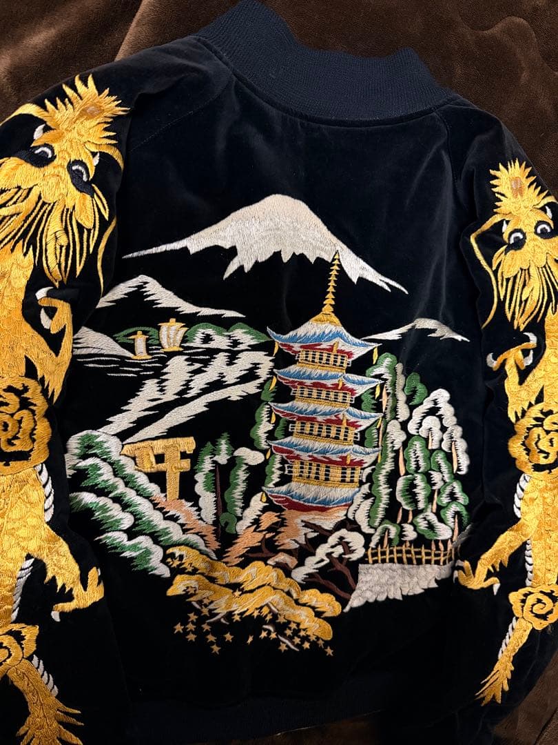 ２面用 別珍 Warehouse 龍富士 日本限定 スカジャン vintage