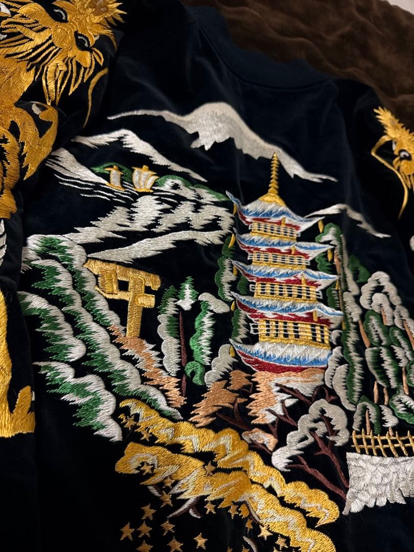 ２面用 別珍 Warehouse 龍富士 日本限定 スカジャン vintage