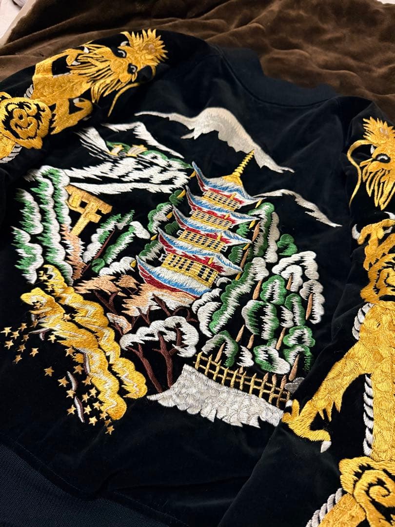 ２面用 別珍 Warehouse 龍富士 日本限定 スカジャン vintage