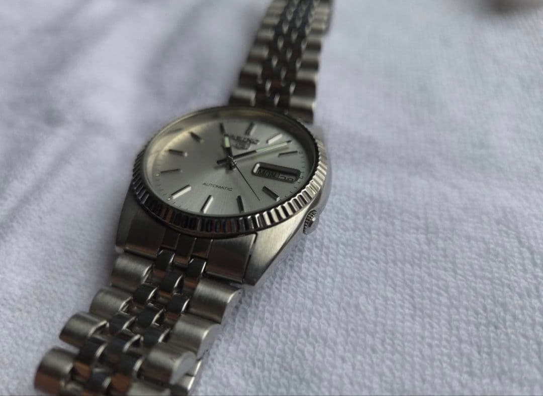 【美品】Seiko 自動巻き シルバー 時計