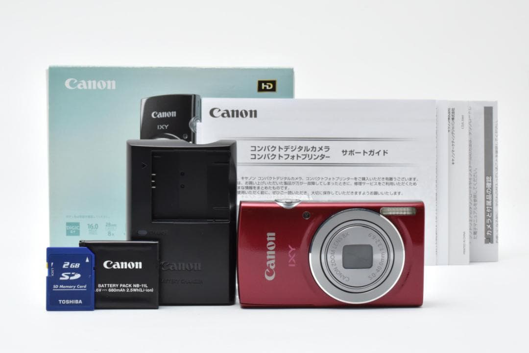 【お値下げ歓迎・美品】Canon IXY 120 レッド