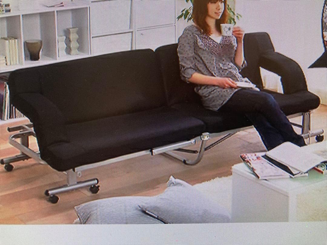 未使用新品！アイリスオーヤマ 折りたたみソファベッド OTB-SF ブラック（★