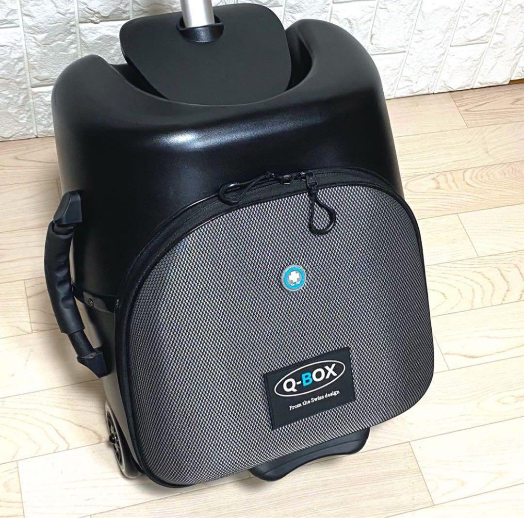 【美品】 Q-BOX 子どもが乗れる キャリーバッグ スーツケース 21L