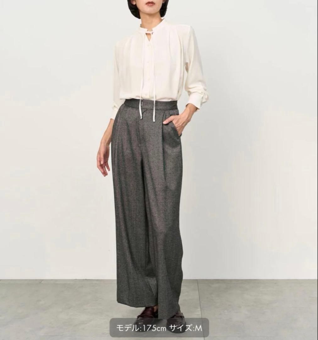 新品 soeju ソージュ ジョーゼットリボンブラウス