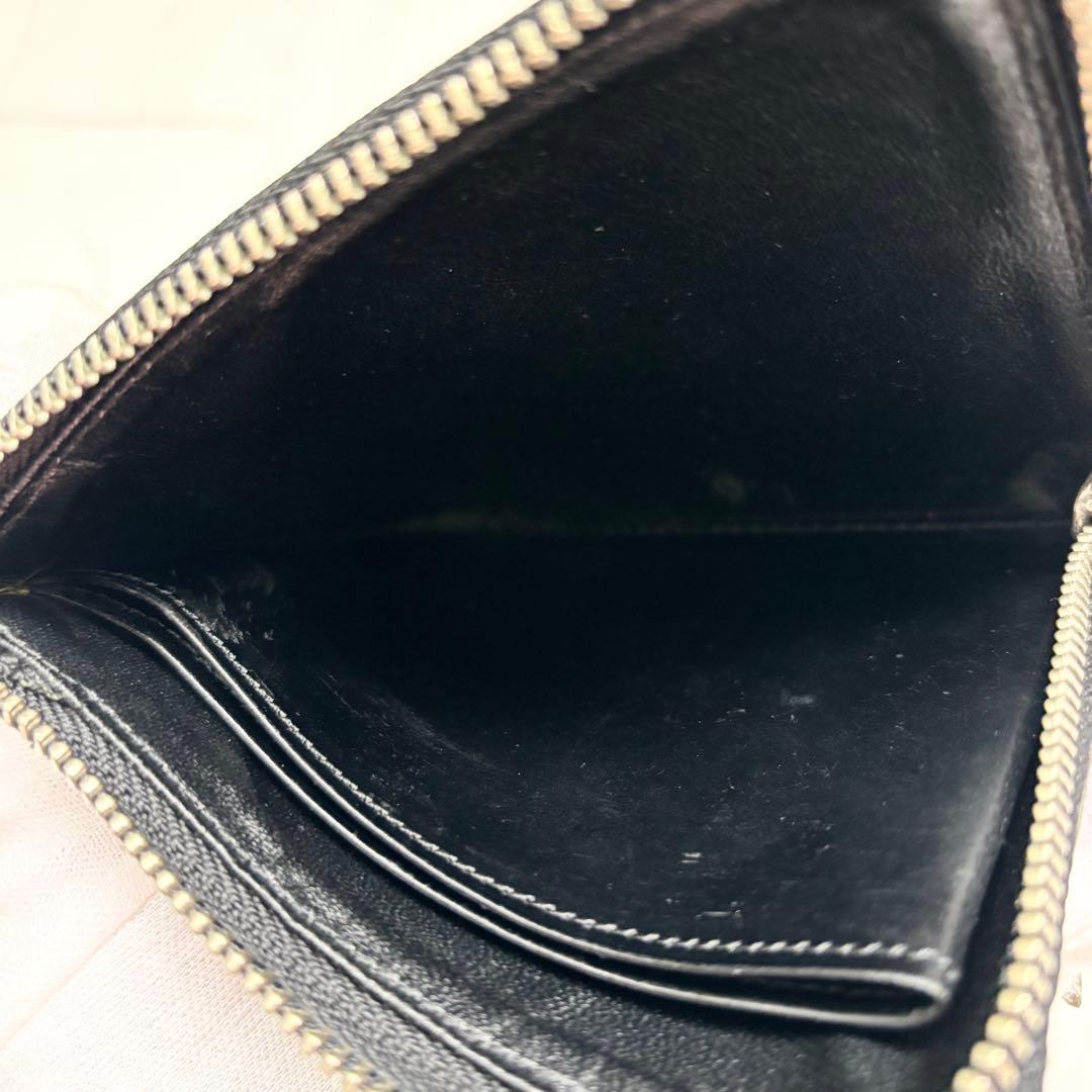 コムデギャルソン L字型財布　スタッズ　レザー　黒　ユニセックス