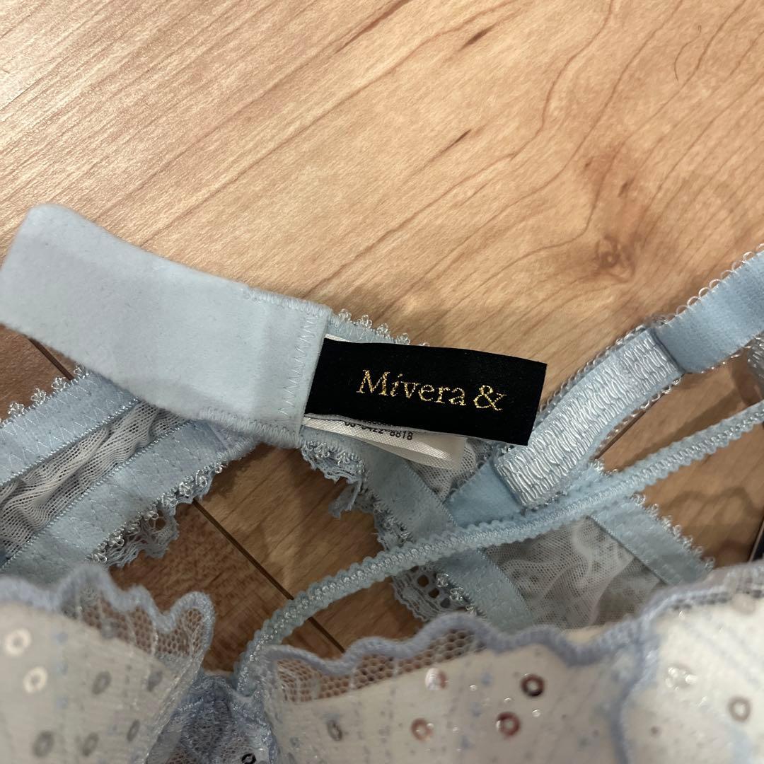 Mivera＆　ミヴェラアンド　ブルー　ブラ＆Tバック　E70 みゆう