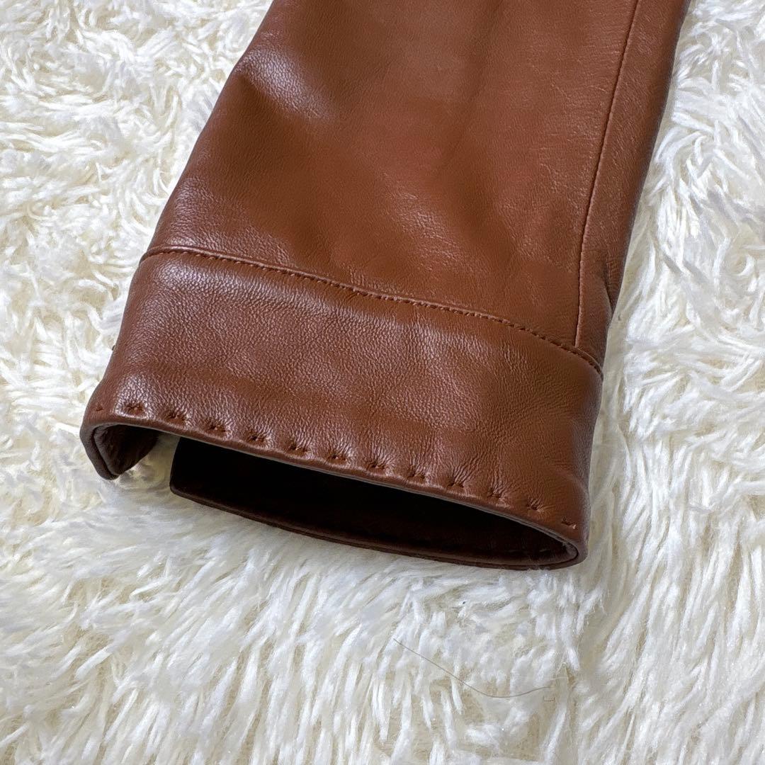 極美品✨MEN'S BIGI メンズビギ　シングルライダースジャケット　羊革