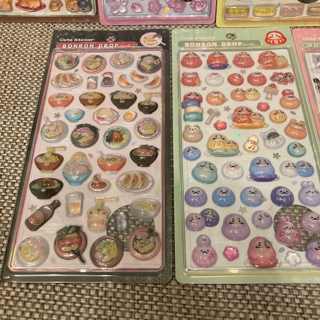 ボンボンドロップシール　和柄　7種類セット　正規品