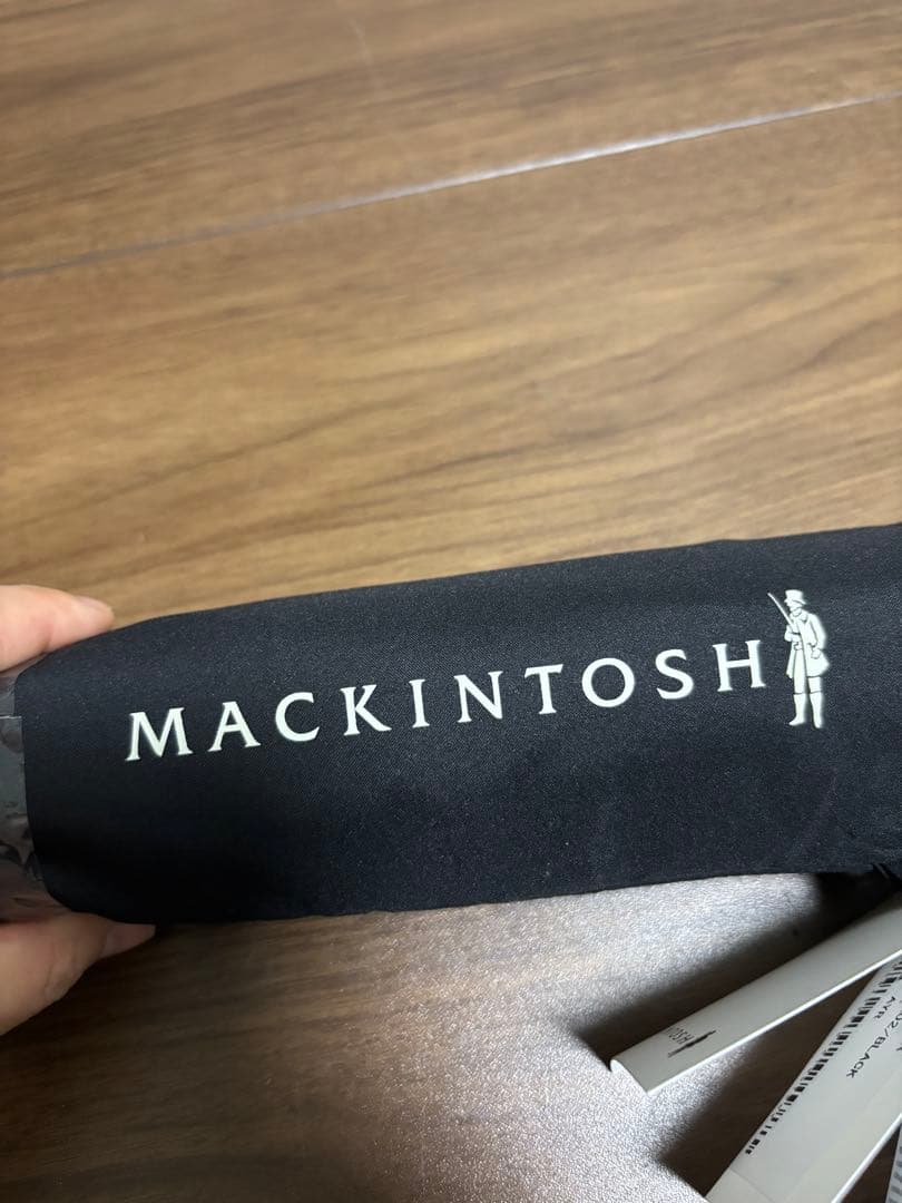 新品　MACKINTOSH 折りたたみ傘 ブラック AYR 55センチ