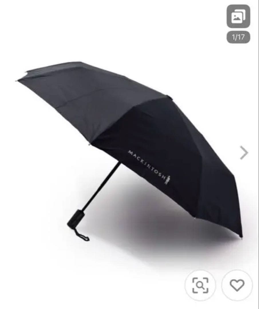 新品　MACKINTOSH 折りたたみ傘 ブラック AYR 55センチ