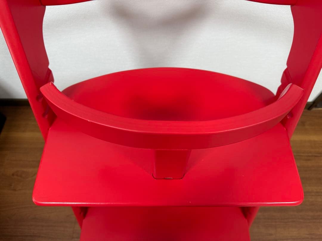 【美品】すくすくチェア　スクスクチェアーEX テーブル&カード付き　レッド