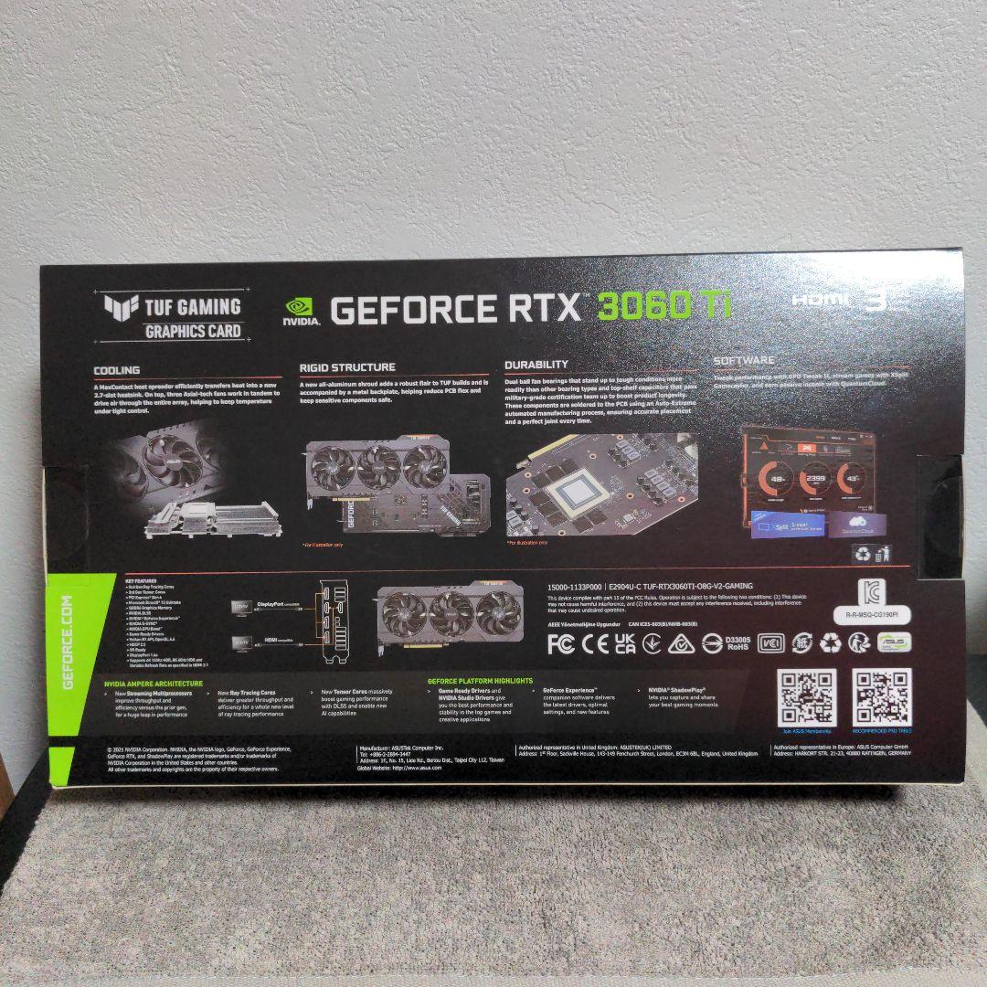 ☆新品未開封☆ ASUS TUF RTX3060TI O8G V2 GAMING