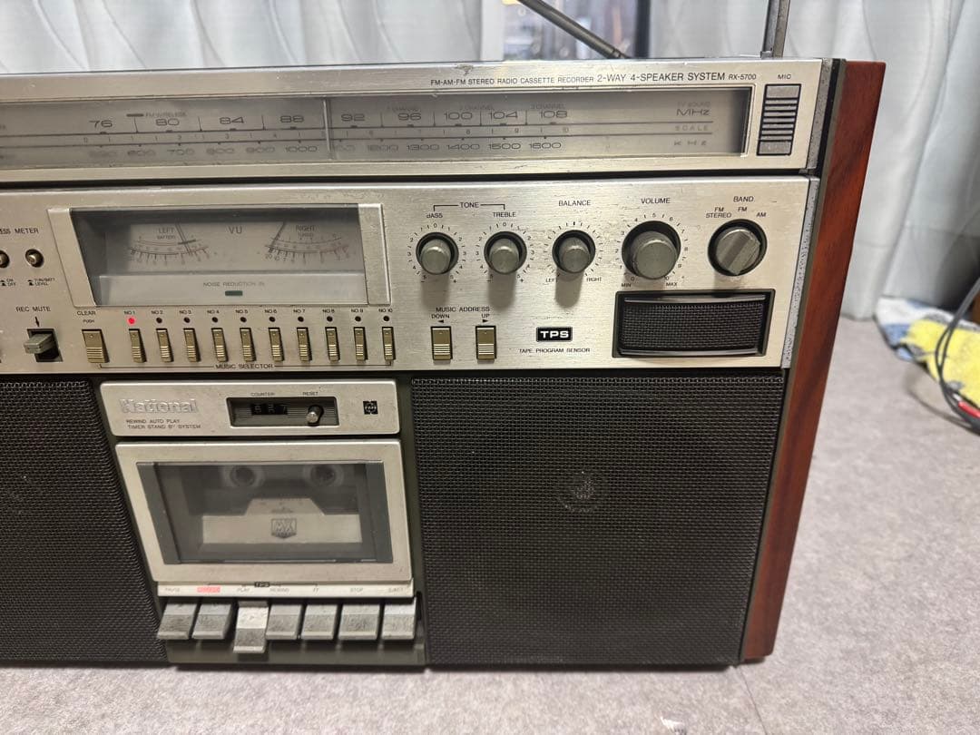 NATIONAL RX-5700カセットデッキ付きラジカセ