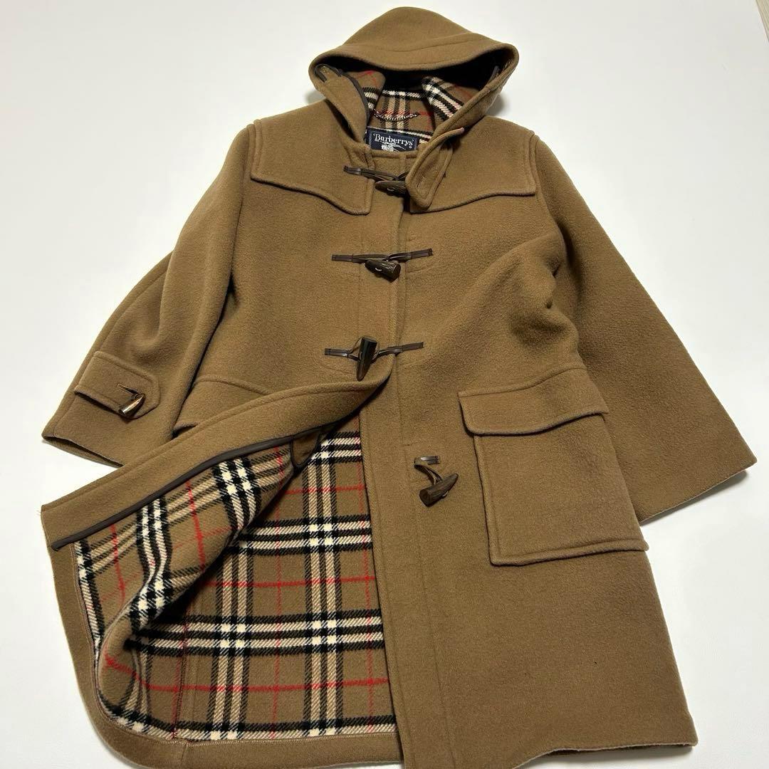 ✨美品 バーバリー 英国製 ダッフルコート フード ノバチェック