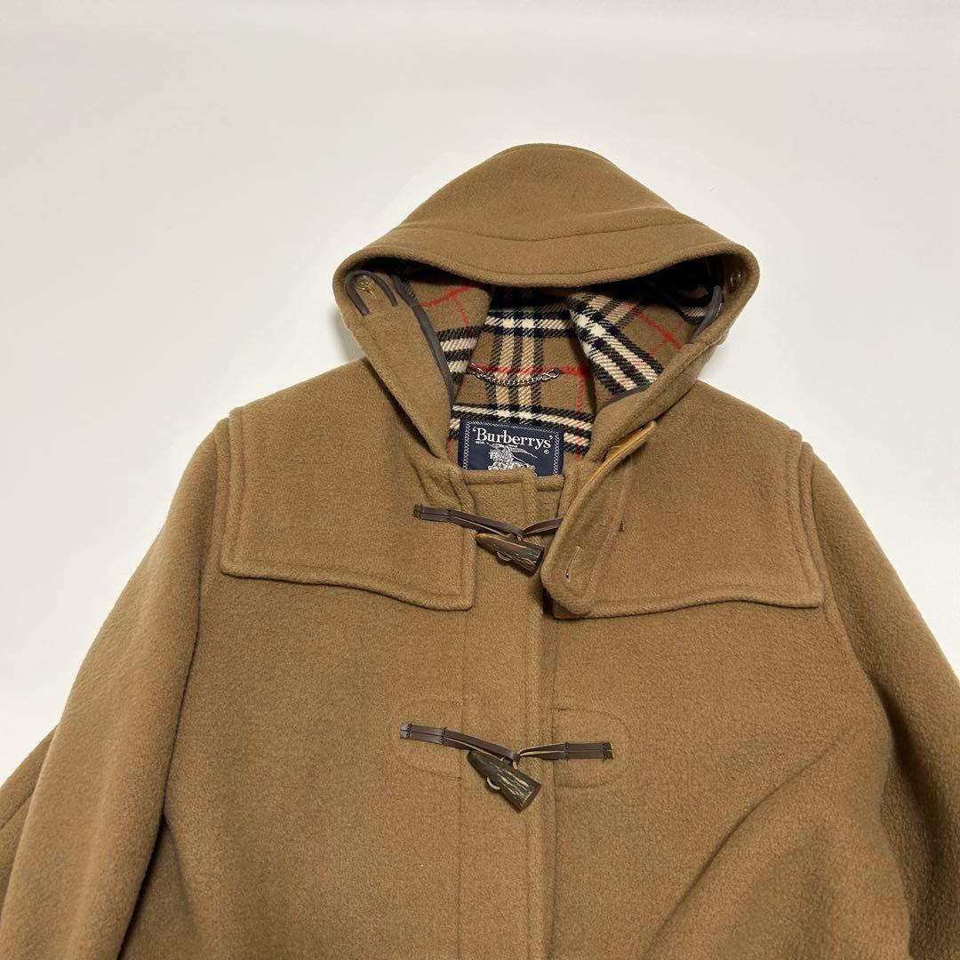 ✨美品 バーバリー 英国製 ダッフルコート フード ノバチェック