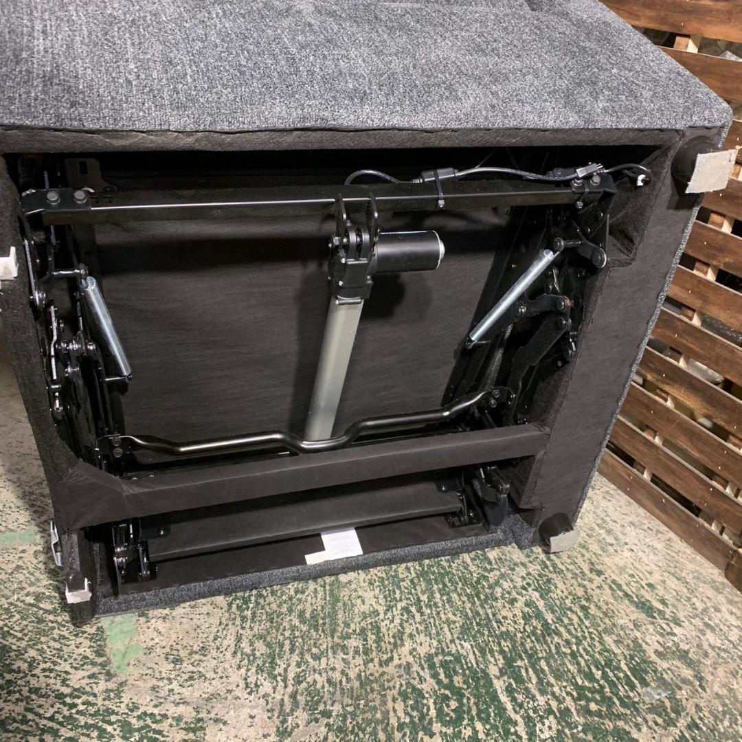 J845 NITORI ニトリ リクライニングソファ KK6133 ダークグレー