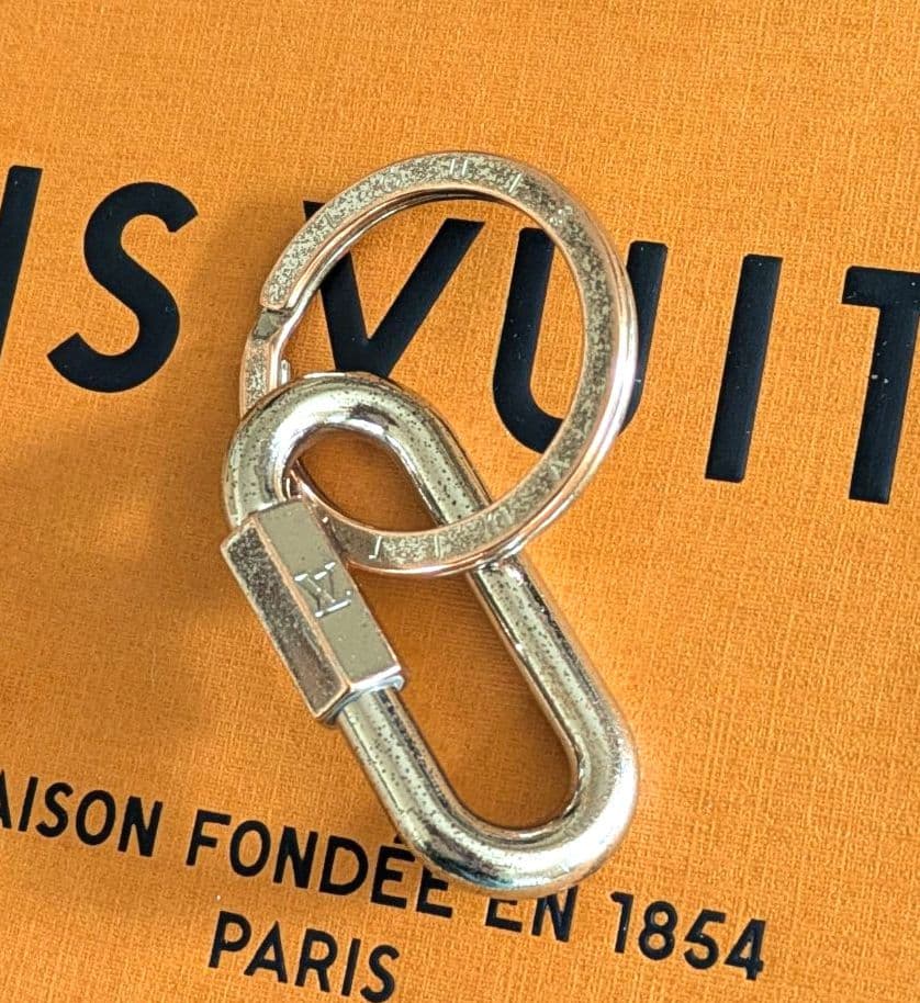 ルイヴィトン ヴィンテージ カラビナ型キーホルダー 保存袋付き