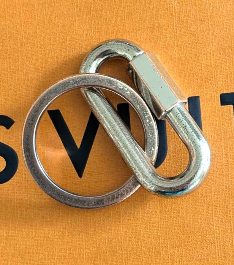 ルイヴィトン ヴィンテージ カラビナ型キーホルダー 保存袋付き