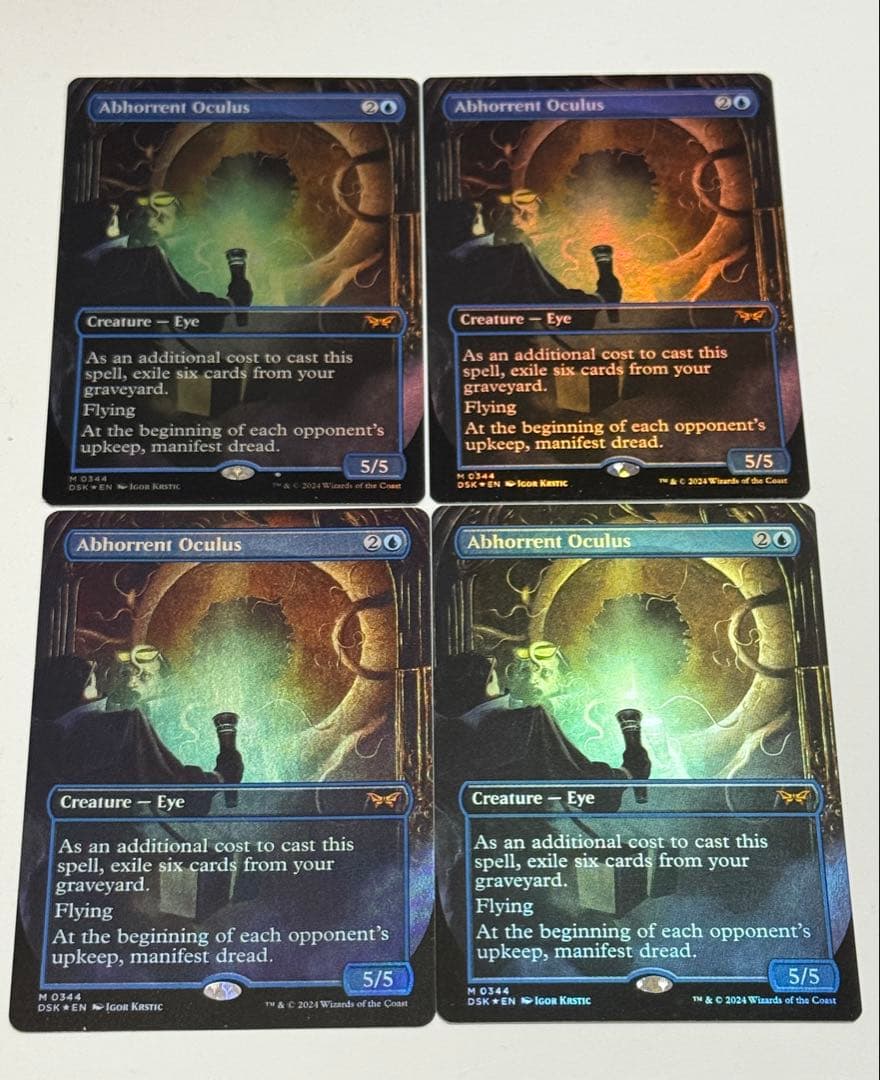 忌まわしき眼魔　英語　ボーダーレス　FOIL 4枚セット