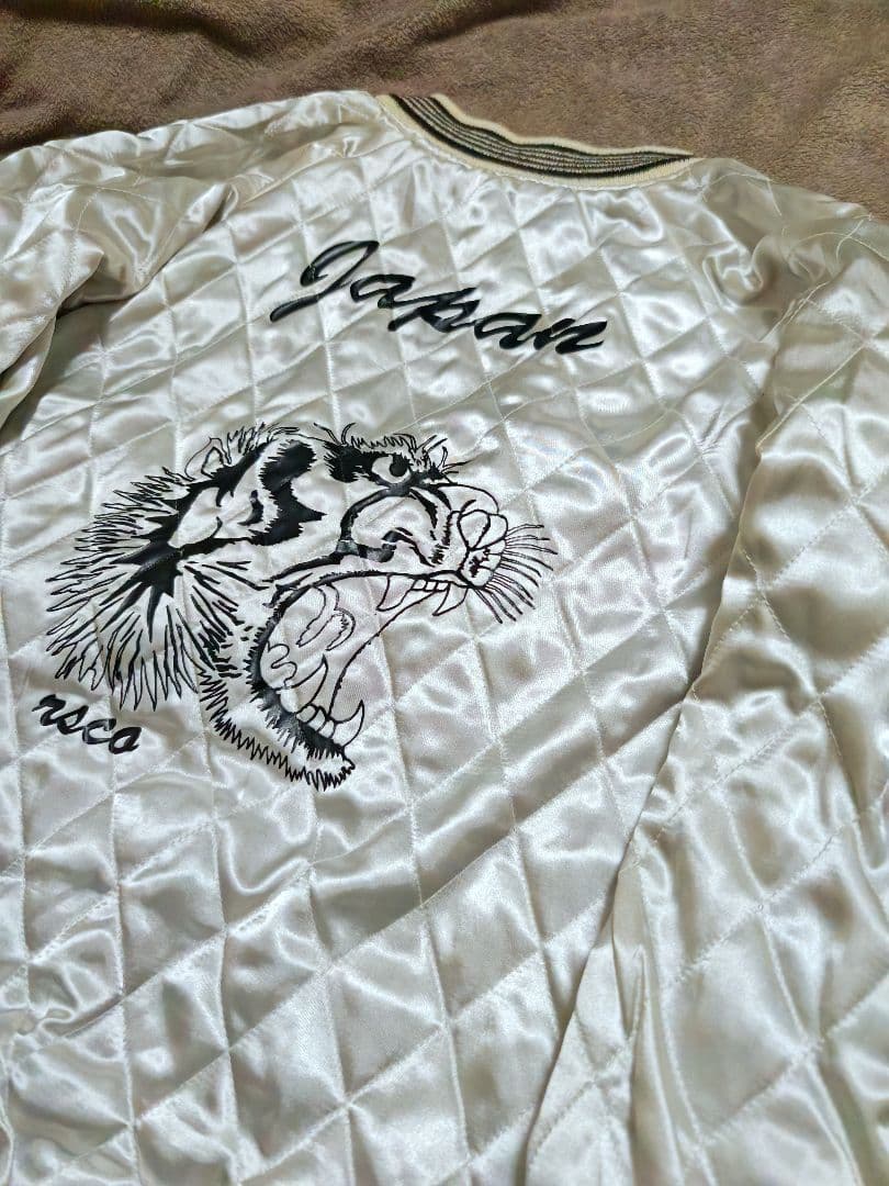 90s Rsco 日本限定虎 2面用 別珍とサテン スカジャン unisex