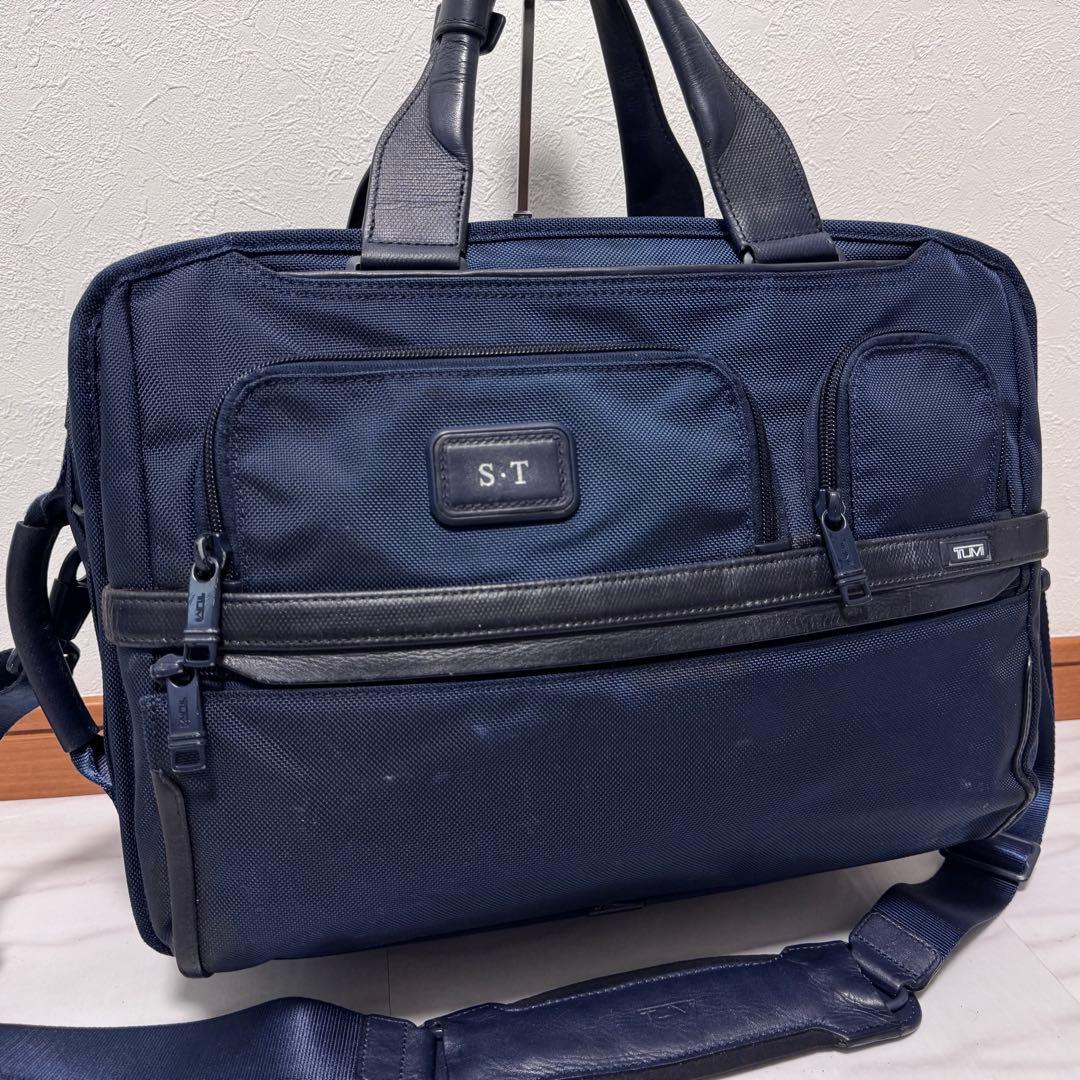 シップス別注✨トゥミ 3way アルファ3 ビジネスバッグ リュック 紺 PC