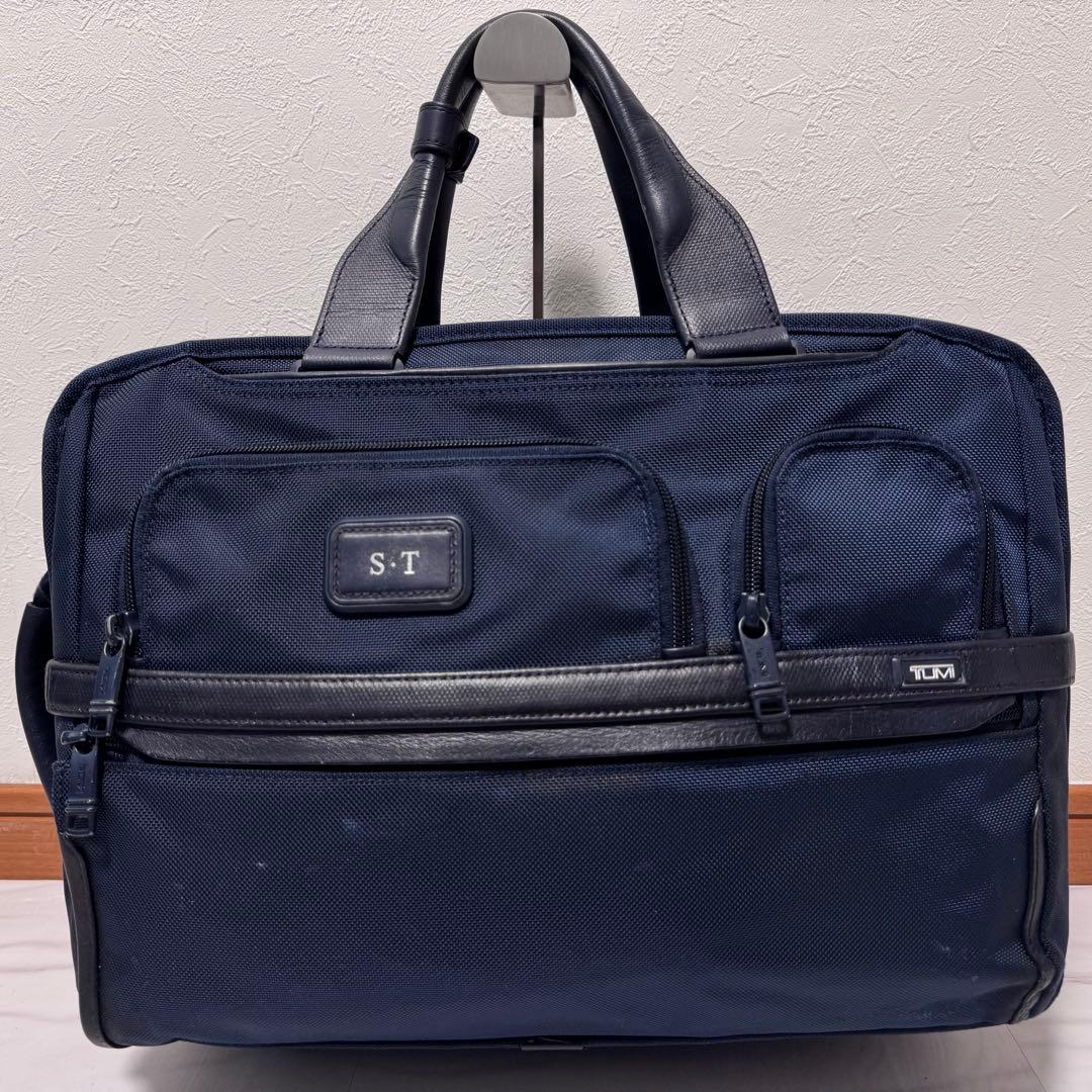 シップス別注✨トゥミ 3way アルファ3 ビジネスバッグ リュック 紺 PC
