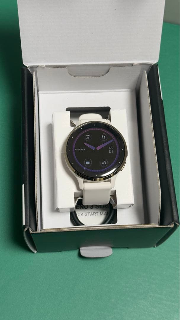 【未使用】【新品】GARMIN VENU3S IVORY/CREAM GOLD