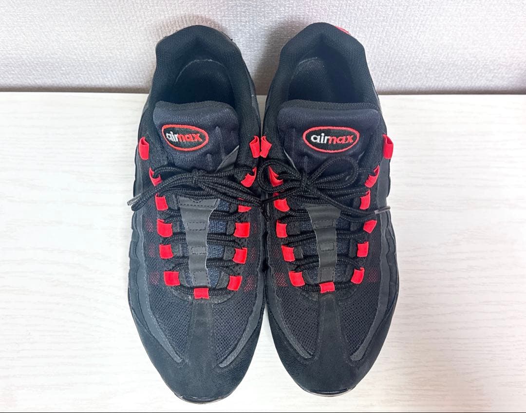 靴 Nike AirMax95 \"Black Laser Crimson\" 28cm