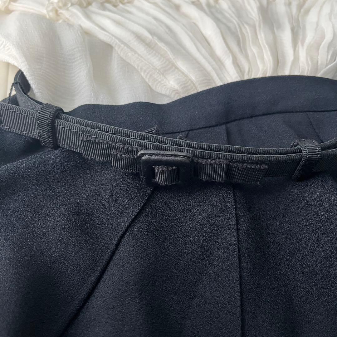 美品♡クリスチャンディオール シルク100% ベルト ワンピース フリル