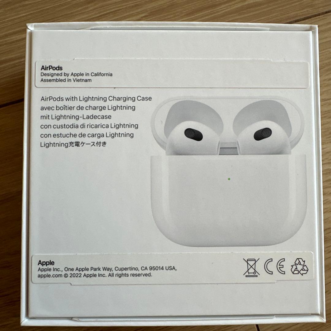 Apple AirPods 本体　ワイヤレスイヤホン　第3世代　used品