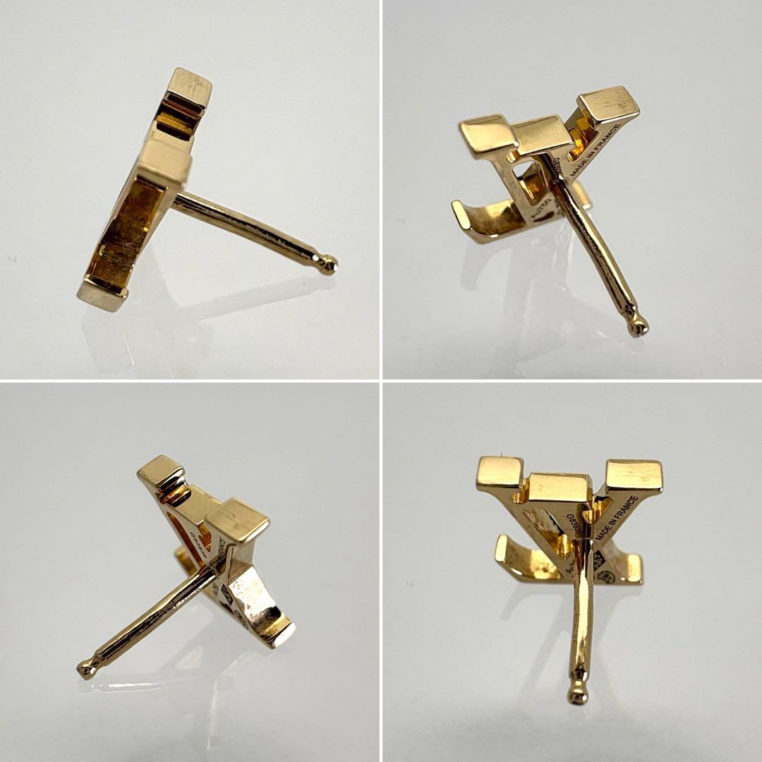 LOUIS VUITTON ルイヴィトン ピアス K18 LV アイコニック