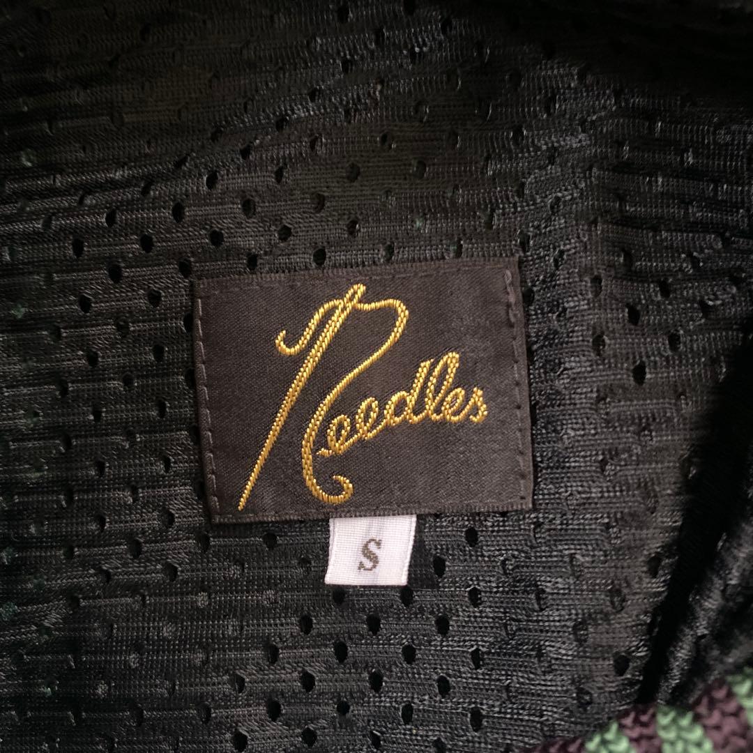 needles 緑色 ナローS ジャージパンツ 蝶刺繍