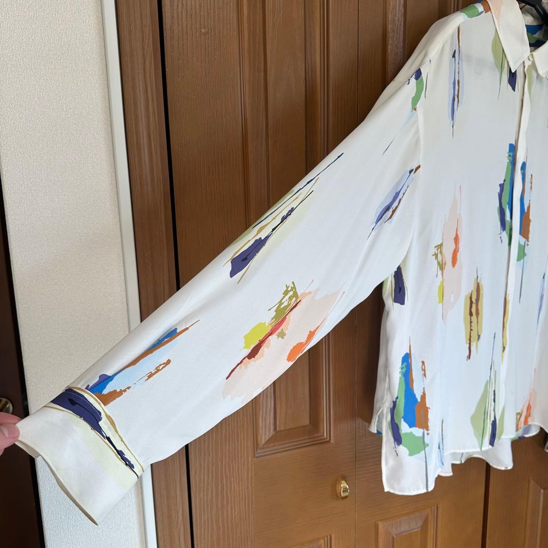 LiNoH リノー　ミスチル桜井和寿着 シャツ 多色模様 長袖シャツ サイズ2