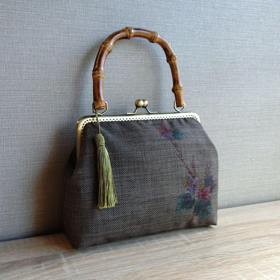 がま口バック二点☆大島紬