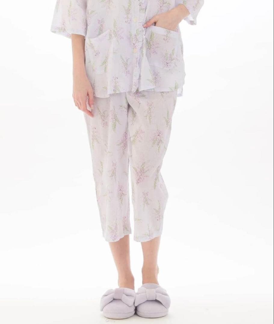 ナルエー narue パジャマ 半袖 上下セット 高島ちぢみ ルームウェア