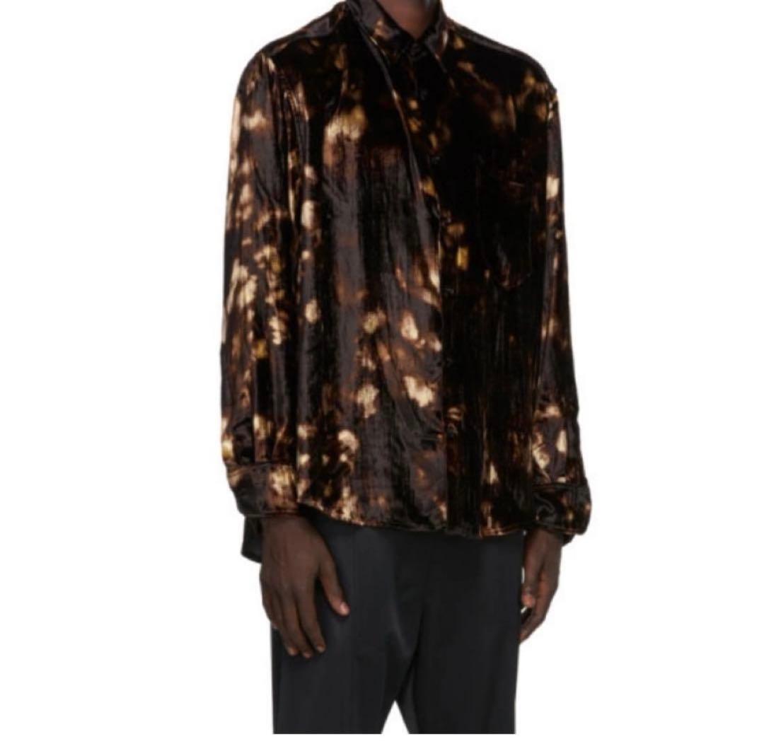 コモンスウェーデン　ベルベット　シルク　セドリック　シャツ　CMMN SWDN