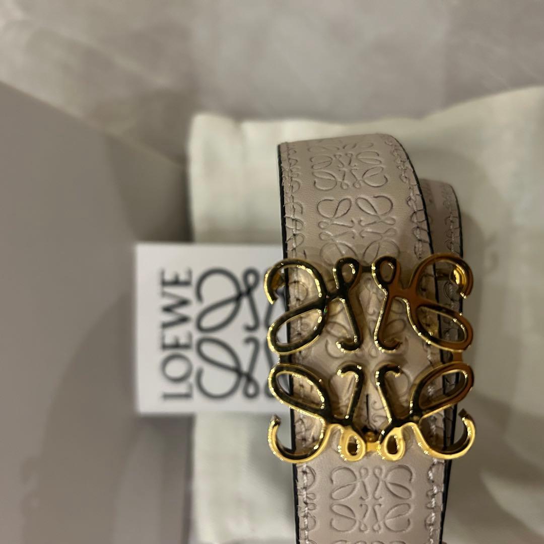 付属品完備 LOEWE エンボス加工 ベルト