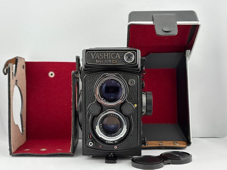 ★外観極上、シャッター不良★ ヤシカ ASHICA Mat-124G 二眼中判