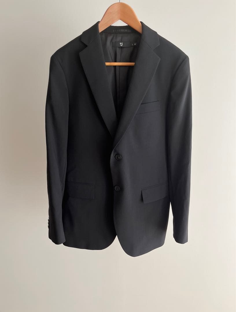 UNIQLO +J ウールテーラードジャケット ブラック L