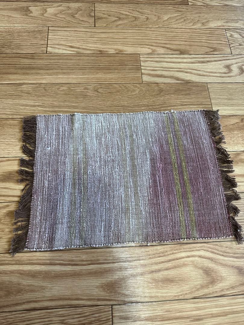 さき織　テーブルセンター6枚セット　ハンドメイド