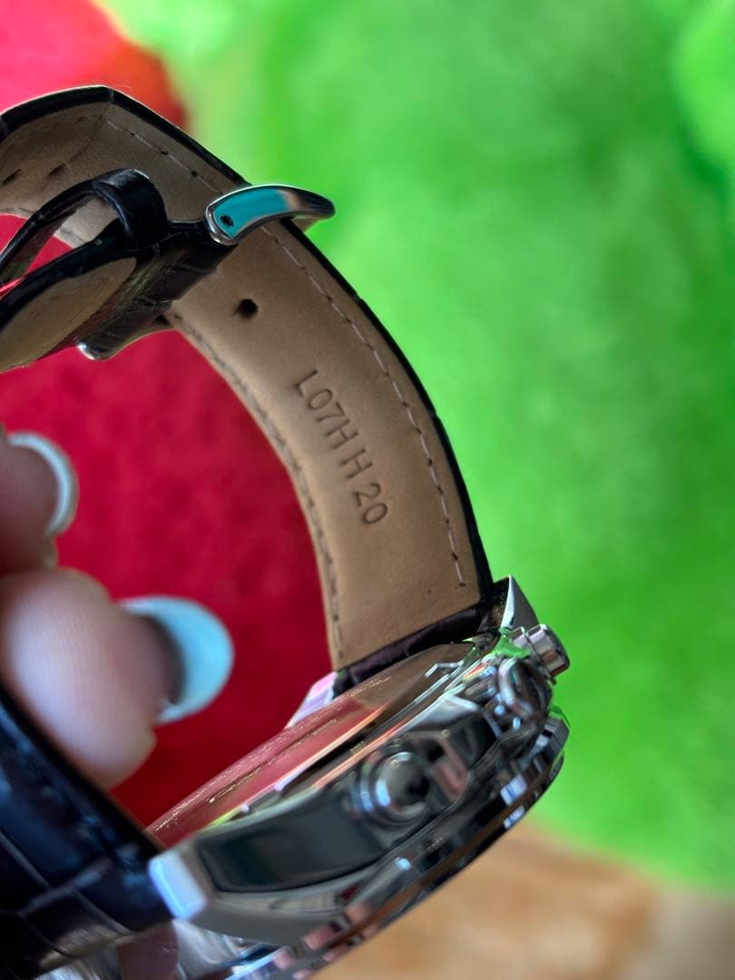 SEIKO クロノグラフ　レザーベルト　腕時計