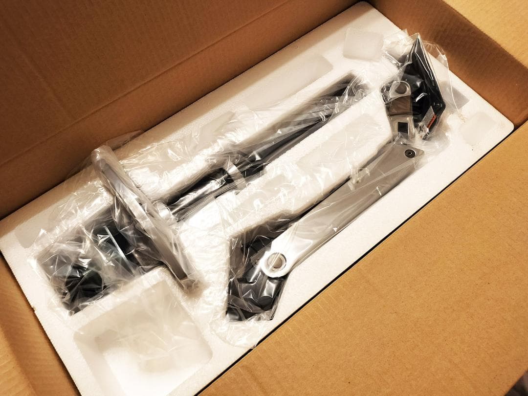 【未使用】エルゴトロン LX 長身ポール モニターアーム シルバー