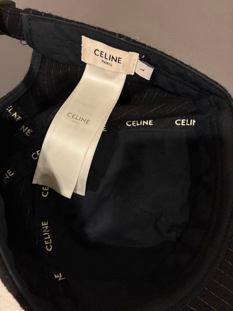 CELINE ストライプ ベースボールキャップ　週末限定割引‼️