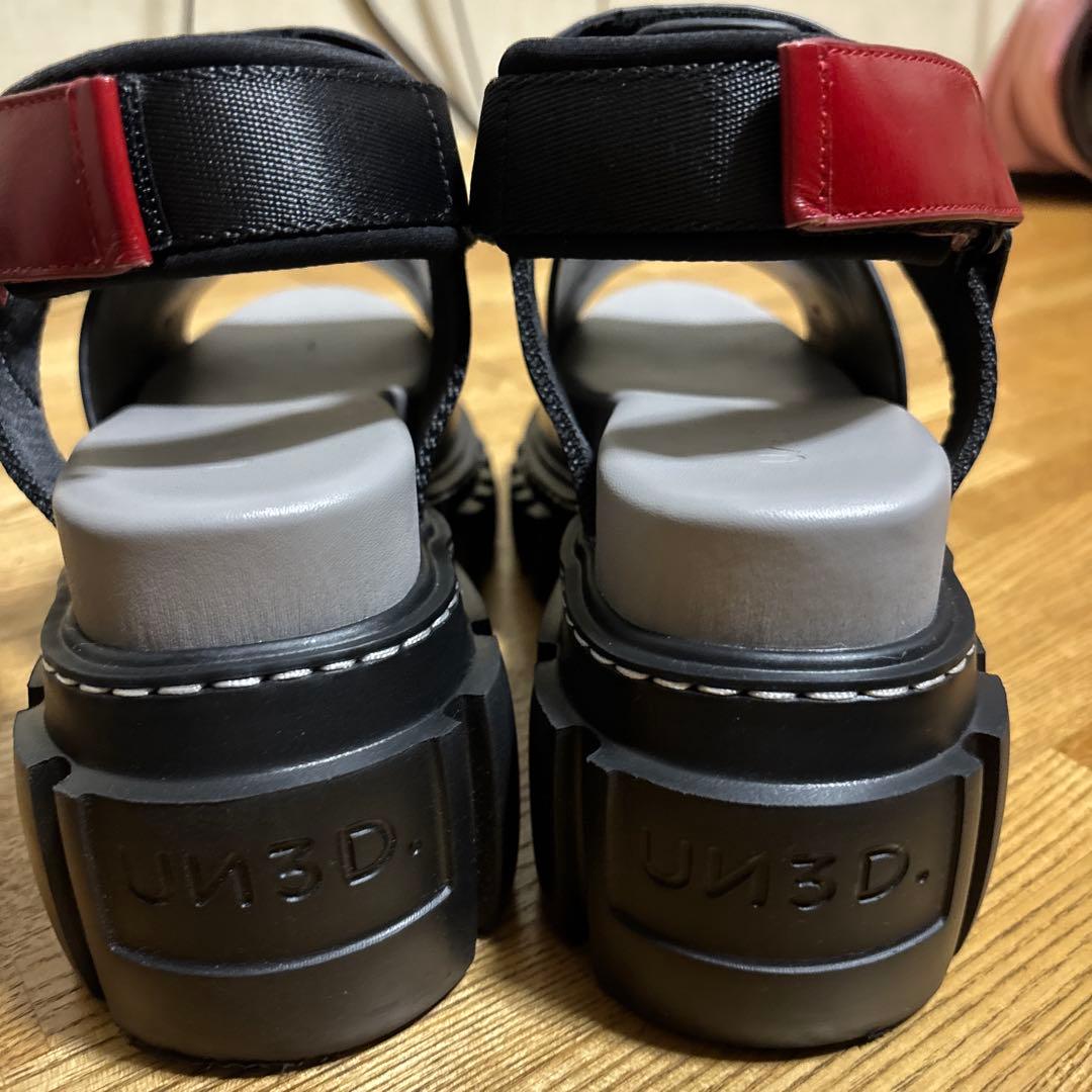 新品　UN3D.(アンスリード)ソールボリュームサンダル　38(24〜24.5)