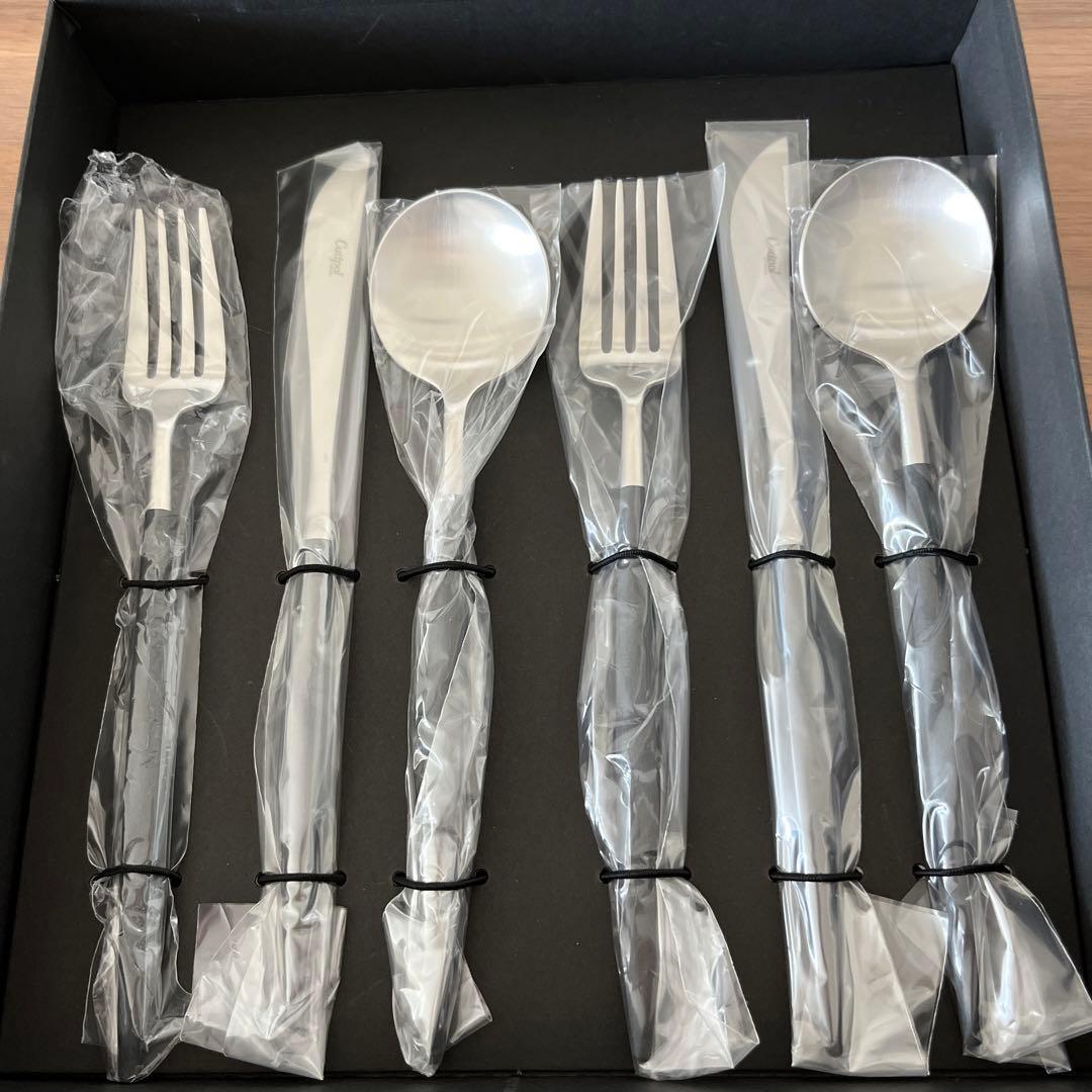 Cutipol カトラリーセット シルバー×ブラック 新品未使用品