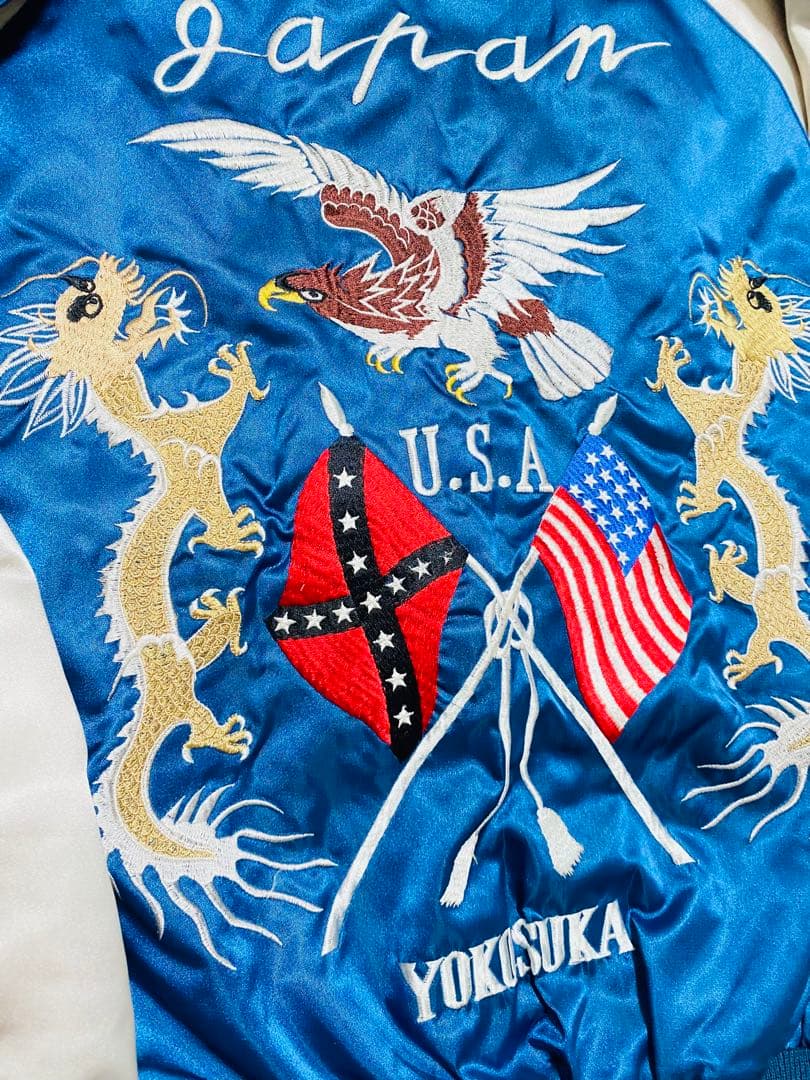 JUNGLE STORM 日本限定 YOKOSUKA サテン スカジャン 龍