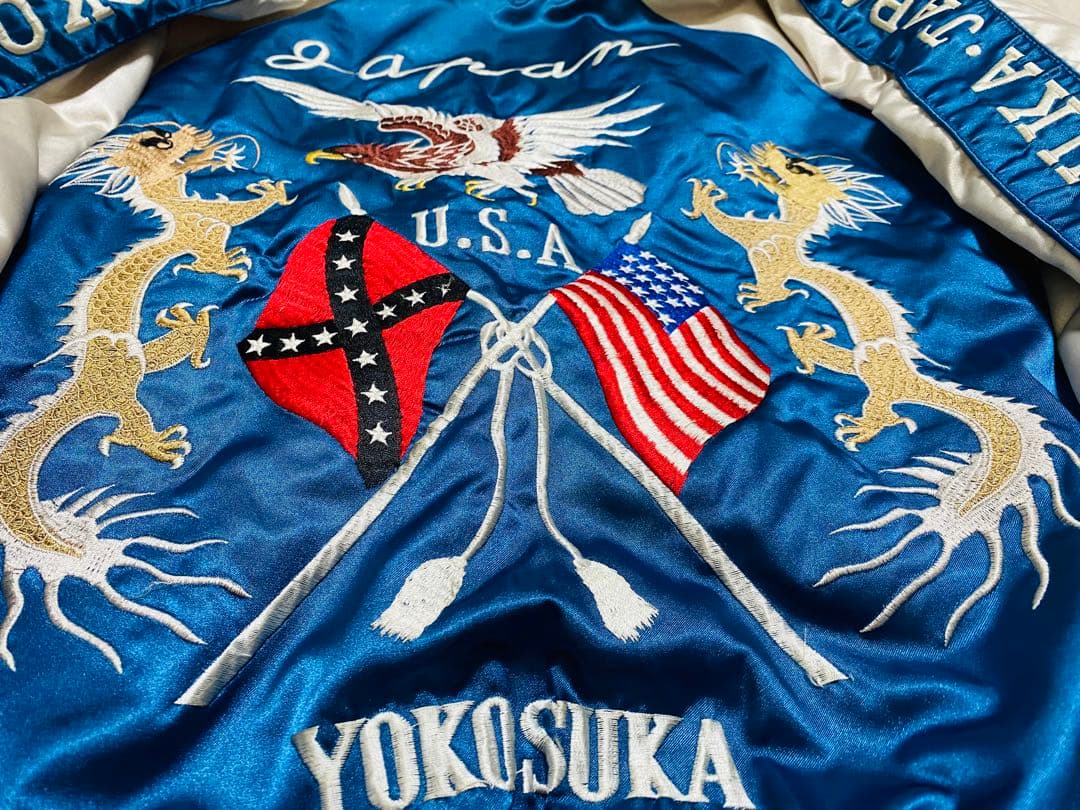 JUNGLE STORM 日本限定 YOKOSUKA サテン スカジャン 龍