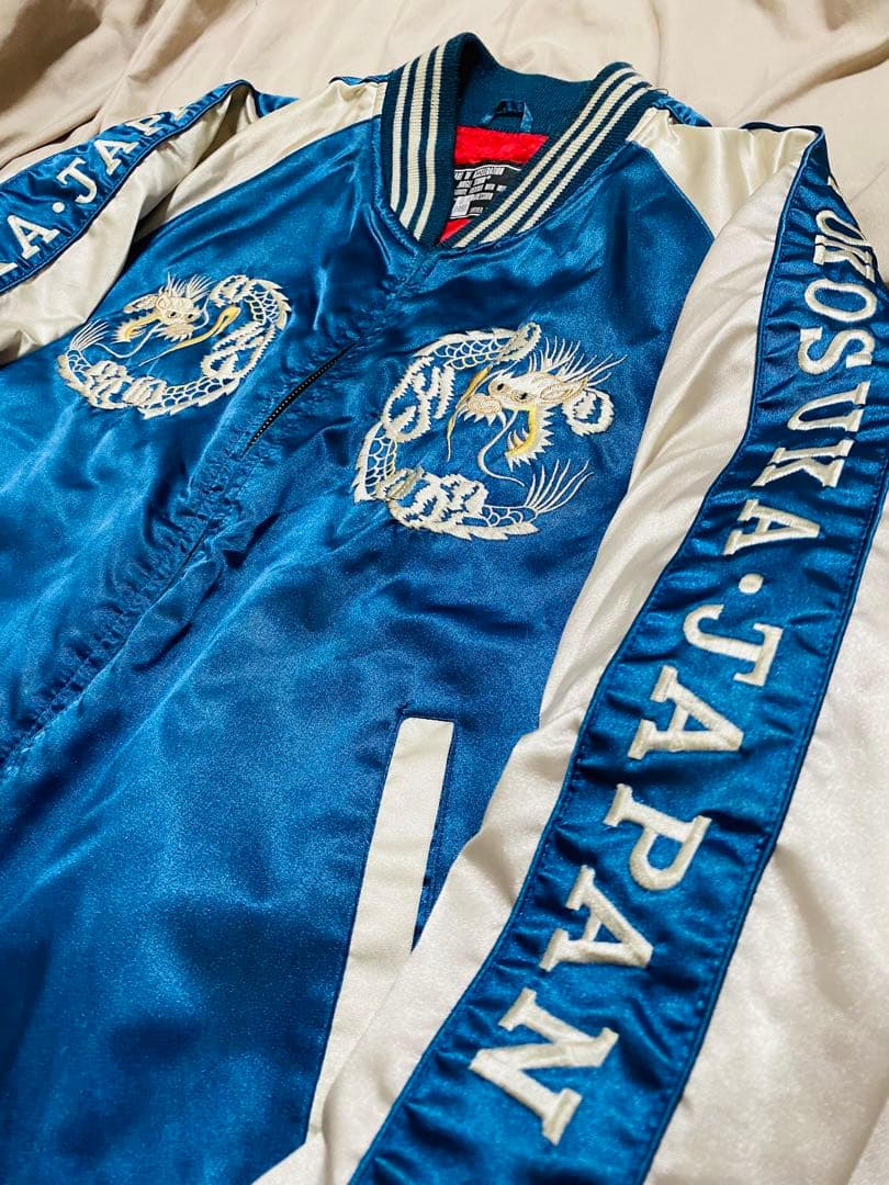 JUNGLE STORM 日本限定 YOKOSUKA サテン スカジャン 龍