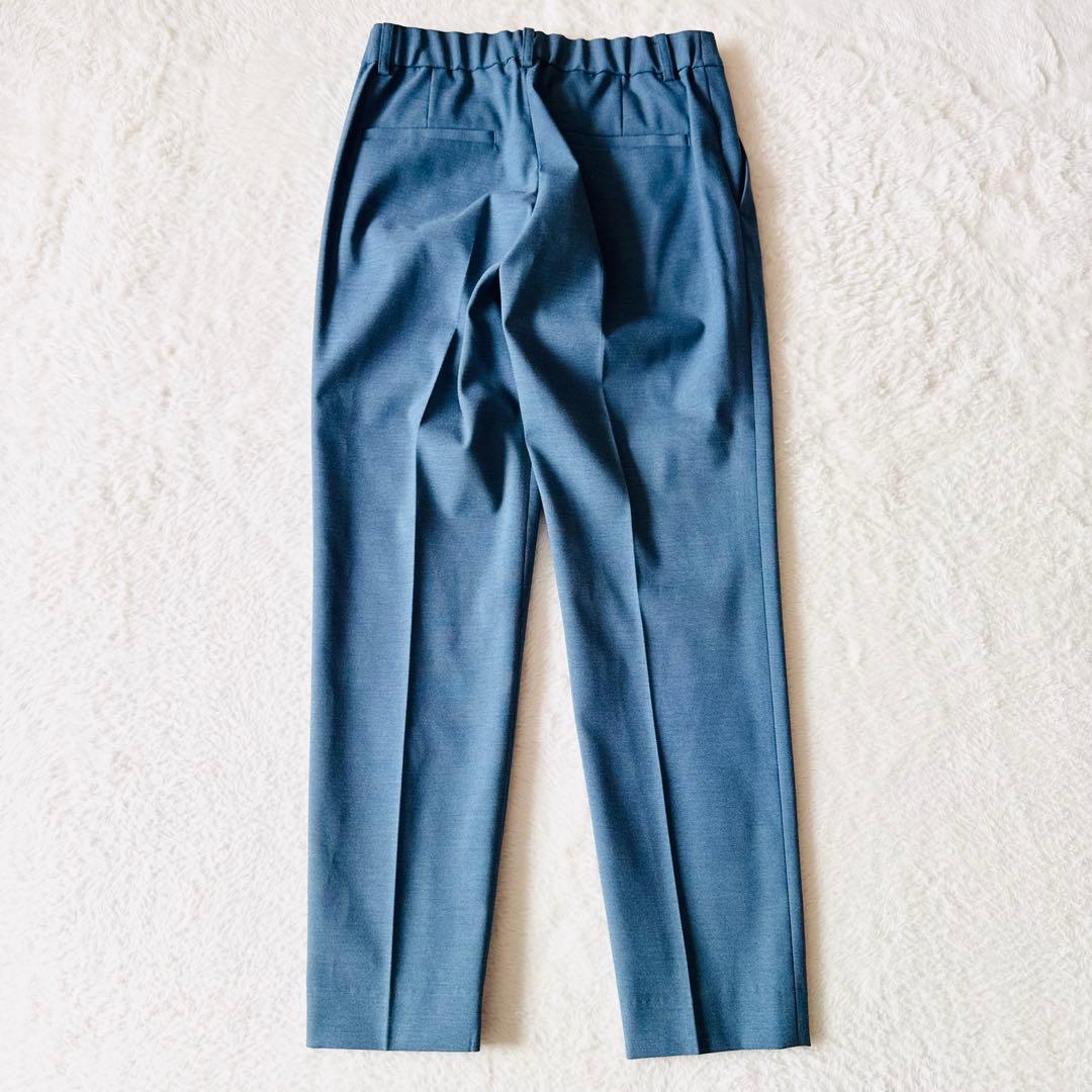 【美品】 グリーンレーベルリラクシング ジャケットパンツセットアップ スーツ 青